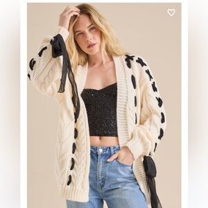 Altar’d State Callia Bow Cardigan NWT